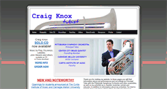 Desktop Screenshot of craigknoxtuba.com